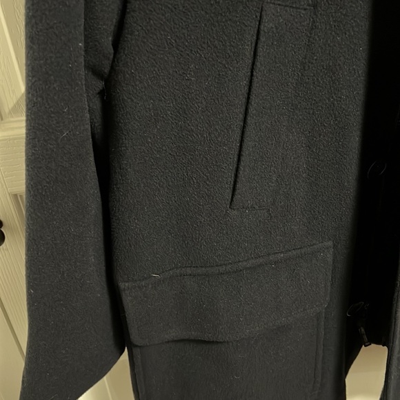 Newport Harbor insulated wool/cashmere mid length car coat. Dark navy blue . XL - Picture 8 of 10